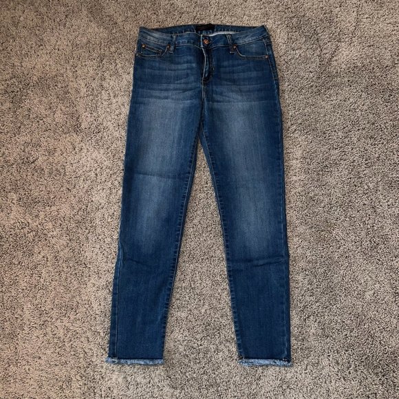 Celebrity Pink Jeans Womens Celebrity Pink Mid Rise Rough Hem Ankle Skinny Jeans Denim Size